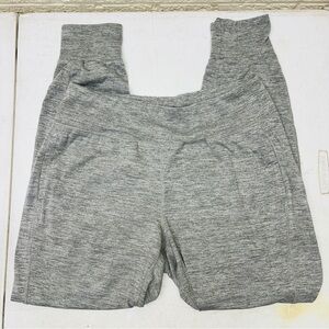 ATHLETIC WORKS Sz S Heather Gray Cropped Ankle Active Leggings 26.5"-Inseam •EX‼